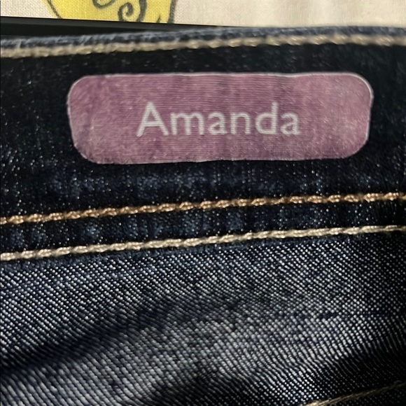 Gloria Vanderbilt Dark Denim Straight Leg Jeans AMANDA - Picture 7 of 9